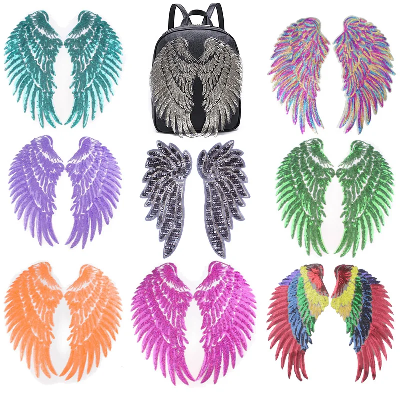 Colourful Wings Large Sequins Patches Gold Silver Shiny Wing Applique Iron On Patches for Clothes Jacket Jeans Dress Hat Bag DIY
Colourful Wings Large Sequins Patches Gold Silver Shiny Wing Applique Iron On Patches for Clothes Jacket Jeans Dress Hat Bag DIY