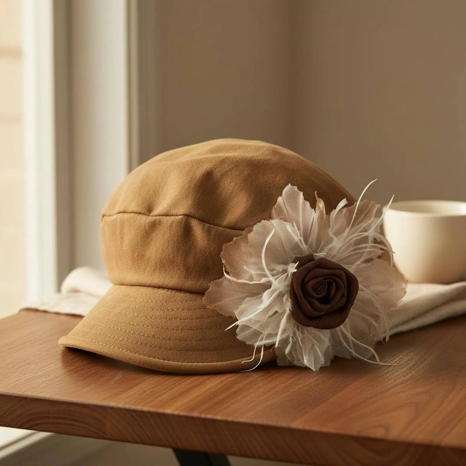 Flower Beret Soft Octagonal Cap Women's Hat Lightweight Headwear Warm
Flower Beret Soft Octagonal Cap Women's Hat Lightweight Headwear Warm