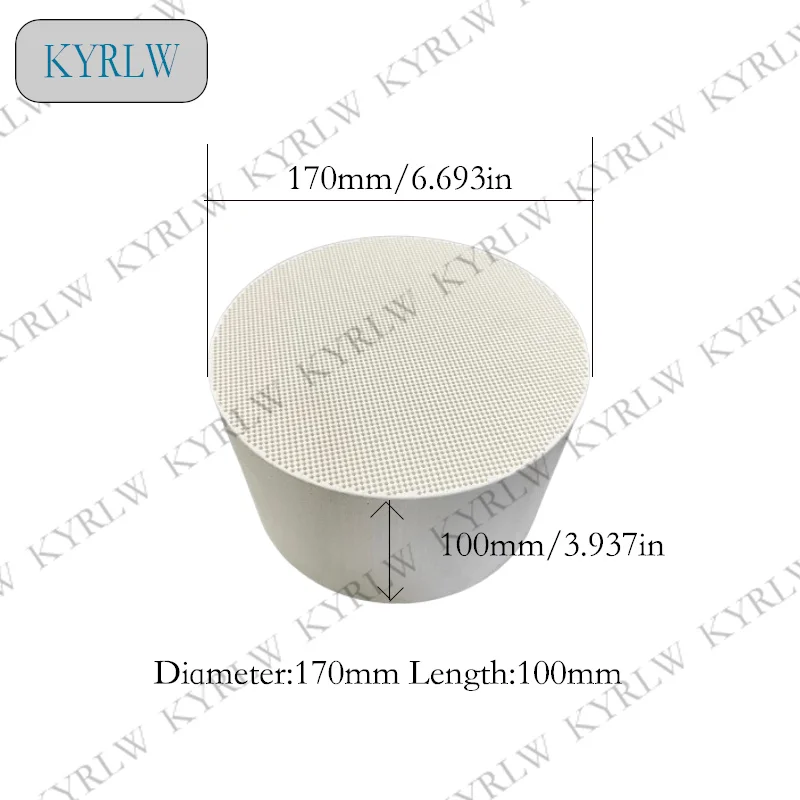 170*100mm Truck DPF Uncoated Honeycomb Ceramic Cordierite Core Diesel Particulate Filter For Diesel Fuel Engine Filter
170*100mm Truck DPF Uncoated Honeycomb Ceramic Cordierite Core Diesel Particulate Filter For Diesel Fuel Engine Filter