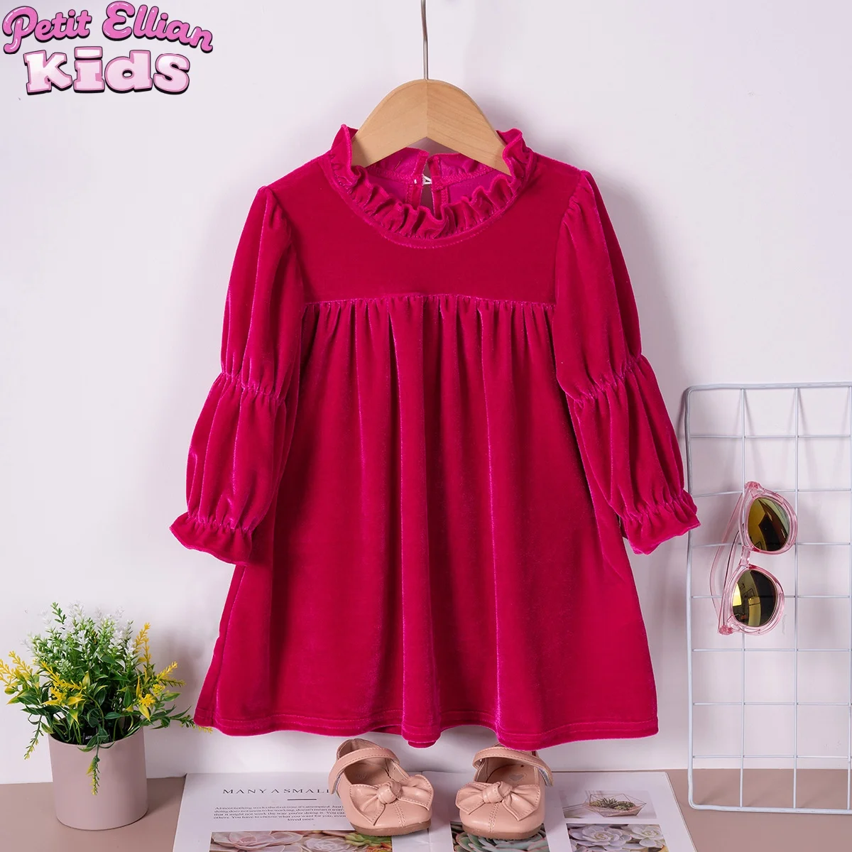 2025 New Style 1 - 7 Y Baby Girls Velvet Dress with Ruffled Neckline and Puff Sleeves for Spring and Autumn for Kids Girls Dress 
2025 New Style 1 - 7 Y Baby Girls Velvet Dress with Ruffled Neckline and Puff Sleeves for Spring and Autumn for Kids Girls Dress
