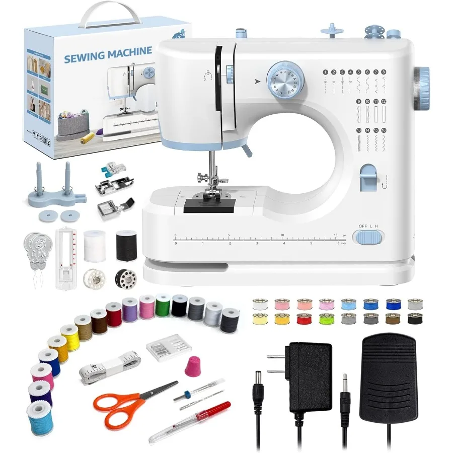 Small Sewing Machine for Beginners 16 Built-In Stitches Portable Tabletop Design with Accessory Kit Foot Pedal Storage Drawer 2
Small Sewing Machine for Beginners 16 Built-In Stitches Portable Tabletop Design with Accessory Kit Foot Pedal Storage Drawer 2