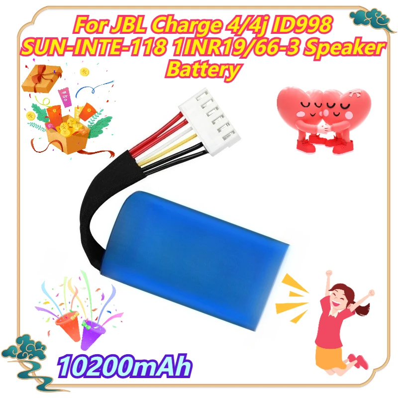10200mAh For JBL Charge 4/4j ID998 SUN-INTE-118 1INR19/66-3 Speaker Battery
10200mAh For JBL Charge 4/4j ID998 SUN-INTE-118 1INR19/66-3 Speaker Battery