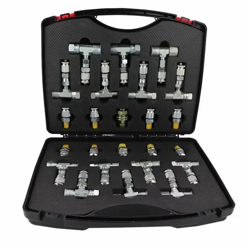 Excavator Maintenance Test Hydraulic Oil Pump Pressure Gauge Walking Distribution Valve Pipeline Pressure Plug Plate Fittings
Excavator Maintenance Test Hydraulic Oil Pump Pressure Gauge Walking Distribution Valve Pipeline Pressure Plug Plate Fittings