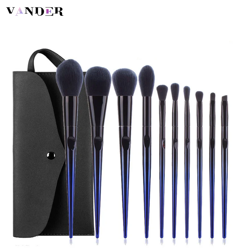 VANDER 10 Pcs Makeup Brushes Kit Blue handle Premium Synthetic Pro Foundation Powder Blush Contour Eye Cosmetic Brush Tools
VANDER 10 Pcs Makeup Brushes Kit Blue handle Premium Synthetic Pro Foundation Powder Blush Contour Eye Cosmetic Brush Tools
