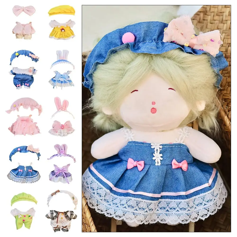 Cute Lolita Hairband Headwear Outfit Clothes 20cm Plush Cotton Stuffed Doll Accessories Costume Dress Up Suit DIY Birthday Gift
Cute Lolita Hairband Headwear Outfit Clothes 20cm Plush Cotton Stuffed Doll Accessories Costume Dress Up Suit DIY Birthday Gift