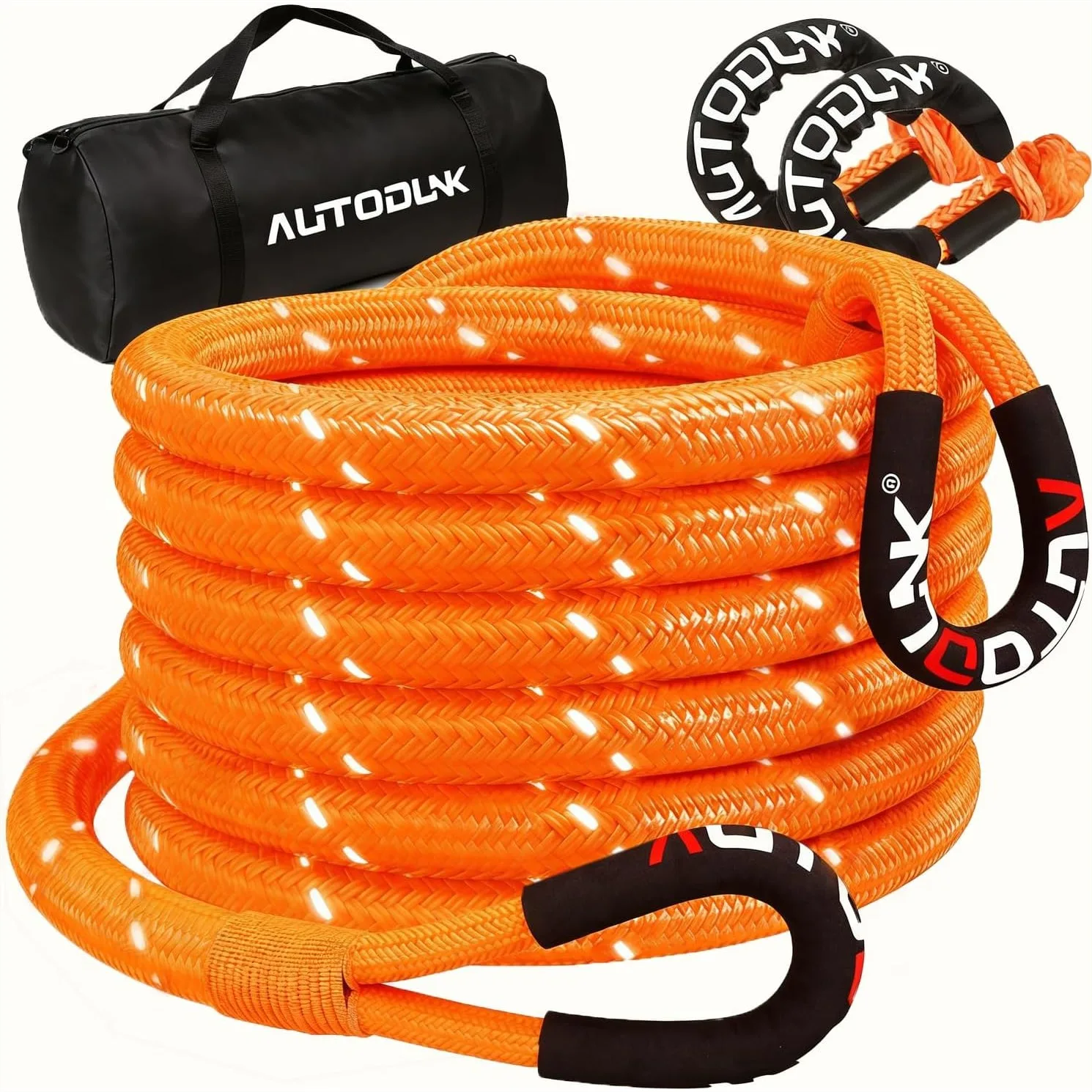 1-1/8" x 30' Kinetic Recovery Tow Rope 48,600lbs with 2 Soft Shackles for Offroad Recovery Kit for 4WD Pick Up Truck SUV ATV UTV
1-1/8" x 30' Kinetic Recovery Tow Rope 48,600lbs with 2 Soft Shackles for Offroad Recovery Kit for 4WD Pick Up Truck SUV ATV UTV