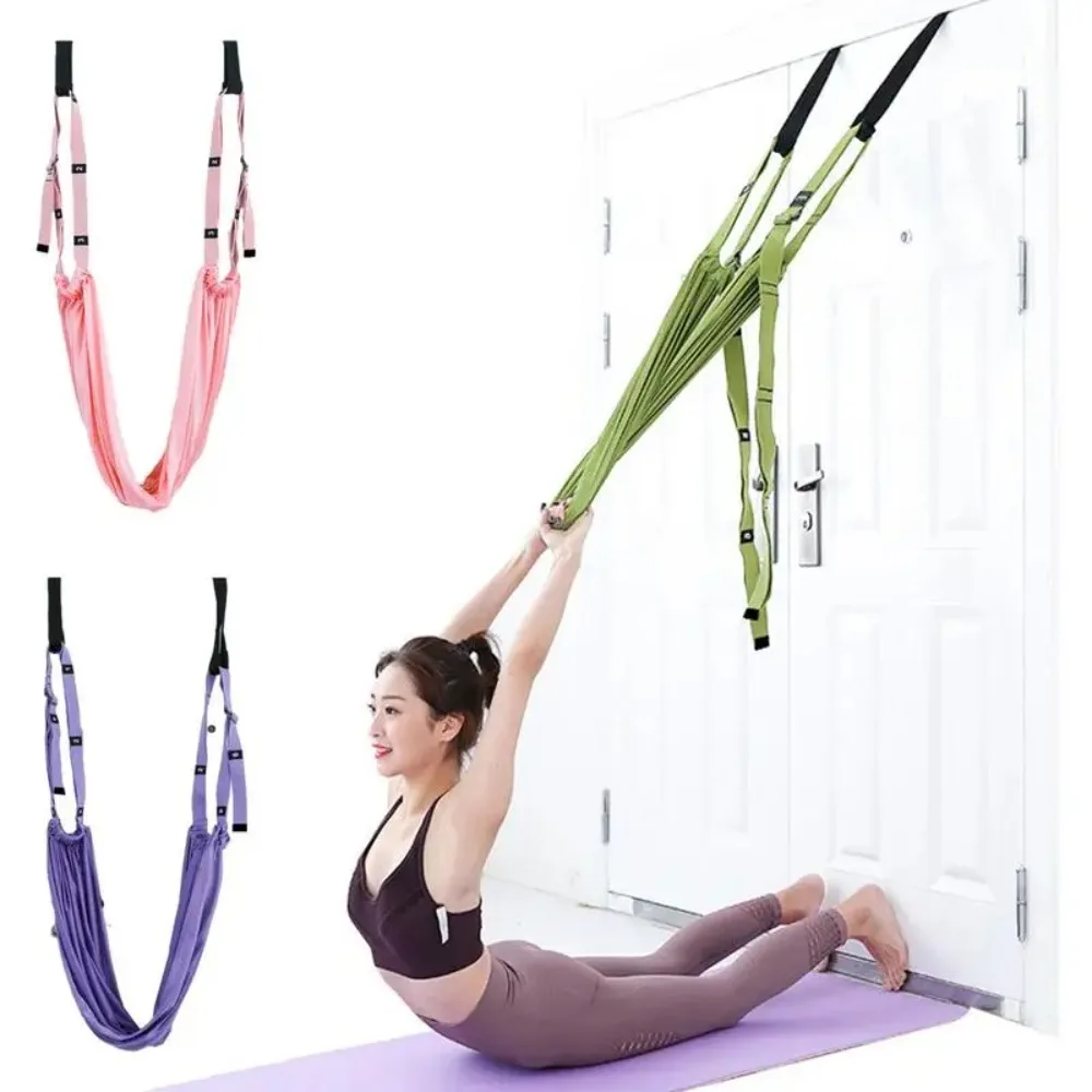New Adjustable Pull Rope Aerial Yoga Strap Door Hanging Swing Stretch Leg Splits Trainer Hammock Stretching Female Gym Belt
New Adjustable Pull Rope Aerial Yoga Strap Door Hanging Swing Stretch Leg Splits Trainer Hammock Stretching Female Gym Belt