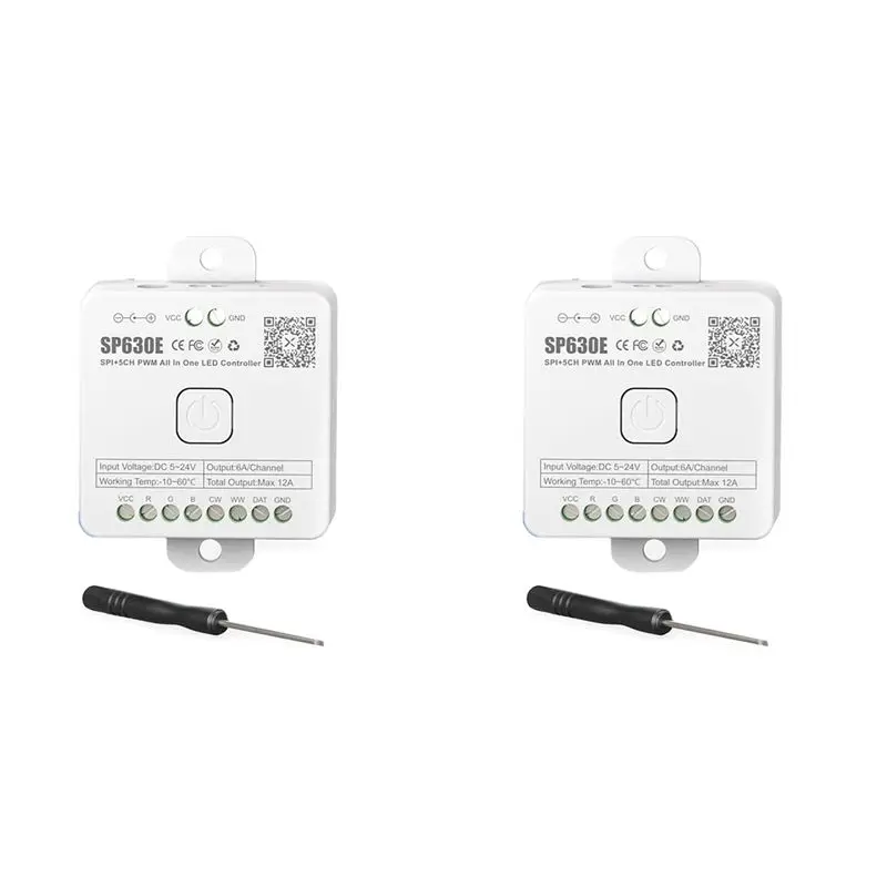 A84X-2X SP630E Bluetooh LED Controller Support PWM Monochrome CCT RGB RGBW RGBCCT Or SPI TTL IC Chip LED Strip WS2811 WS2812B
A84X-2X SP630E Bluetooh LED Controller Support PWM Monochrome CCT RGB RGBW RGBCCT Or SPI TTL IC Chip LED Strip WS2811 WS2812B