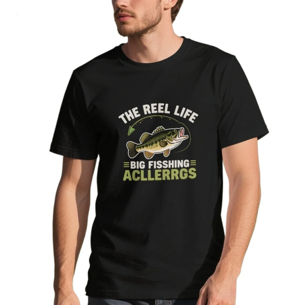 The Reel Life Funny Big Bass Fishing Anglers Gift T-Shirt 100% Cotton O-Neck Summer Short Sleeve Casual Mens T-shirt Size S-3XL
The Reel Life Funny Big Bass Fishing Anglers Gift T-Shirt 100% Cotton O-Neck Summer Short Sleeve Casual Mens T-shirt Size S-3XL