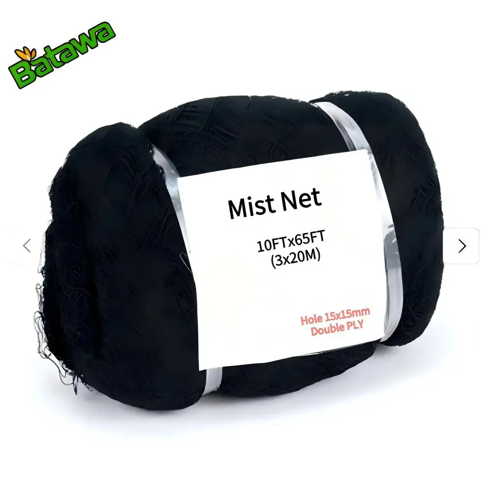 Nylon Mist Net 3x20m 10x65FT with Pockets 110/2D 15mm Mesh Size Invisible Bird Netting for Airport Bird Prevention
Nylon Mist Net 3x20m 10x65FT with Pockets 110/2D 15mm Mesh Size Invisible Bird Netting for Airport Bird Prevention
