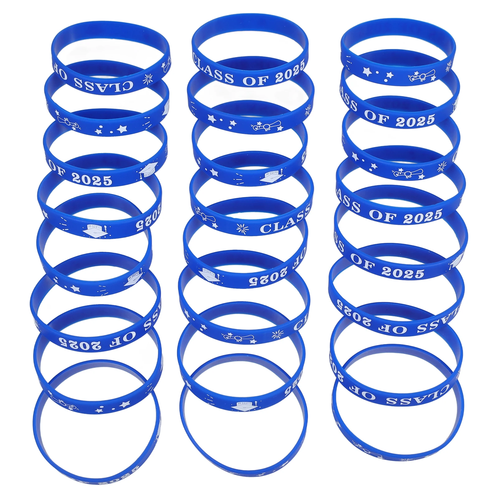 24 Pcs Graduation Silicone Wristbands Bulk Student Sports Keepsake Class of 2025 Party Favors Jewellery Accessories
24 Pcs Graduation Silicone Wristbands Bulk Student Sports Keepsake Class of 2025 Party Favors Jewellery Accessories