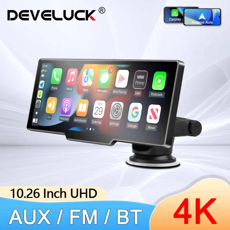 10.26" Dash Cam Rearview Camera Wireless Carplay & Android Auto 4K DVR GPS Navigation Video Recorder Dashboard Monitor Dual Len
10.26" Dash Cam Rearview Camera Wireless Carplay & Android Auto 4K DVR GPS Navigation Video Recorder Dashboard Monitor Dual Len