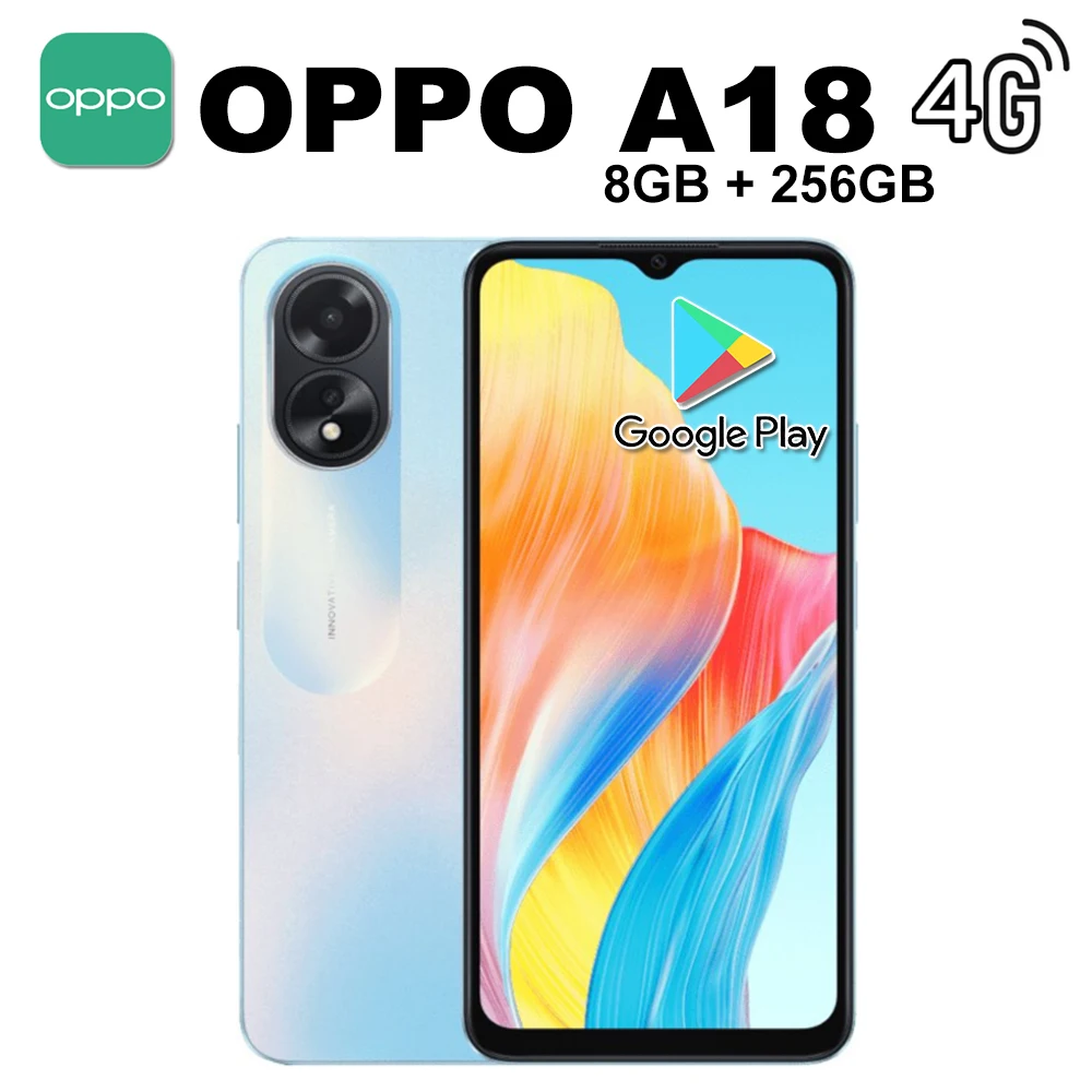 OPPO A18 8GB+256GB Mediatek Helio G85 system 5000mAh long battery life original smart phone EU/US/UK specifications are optional
OPPO A18 8GB+256GB Mediatek Helio G85 system 5000mAh long battery life original smart phone EU/US/UK specifications are optional