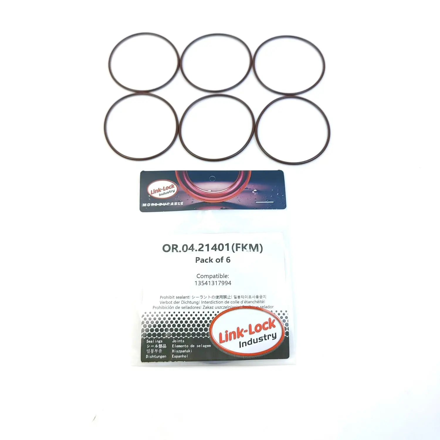 6PCS OR.04.21401 FKM Viton Sealing O-Ring Kit of Intake Manifold 13541317994 for BMW
6PCS OR.04.21401 FKM Viton Sealing O-Ring Kit of Intake Manifold 13541317994 for BMW