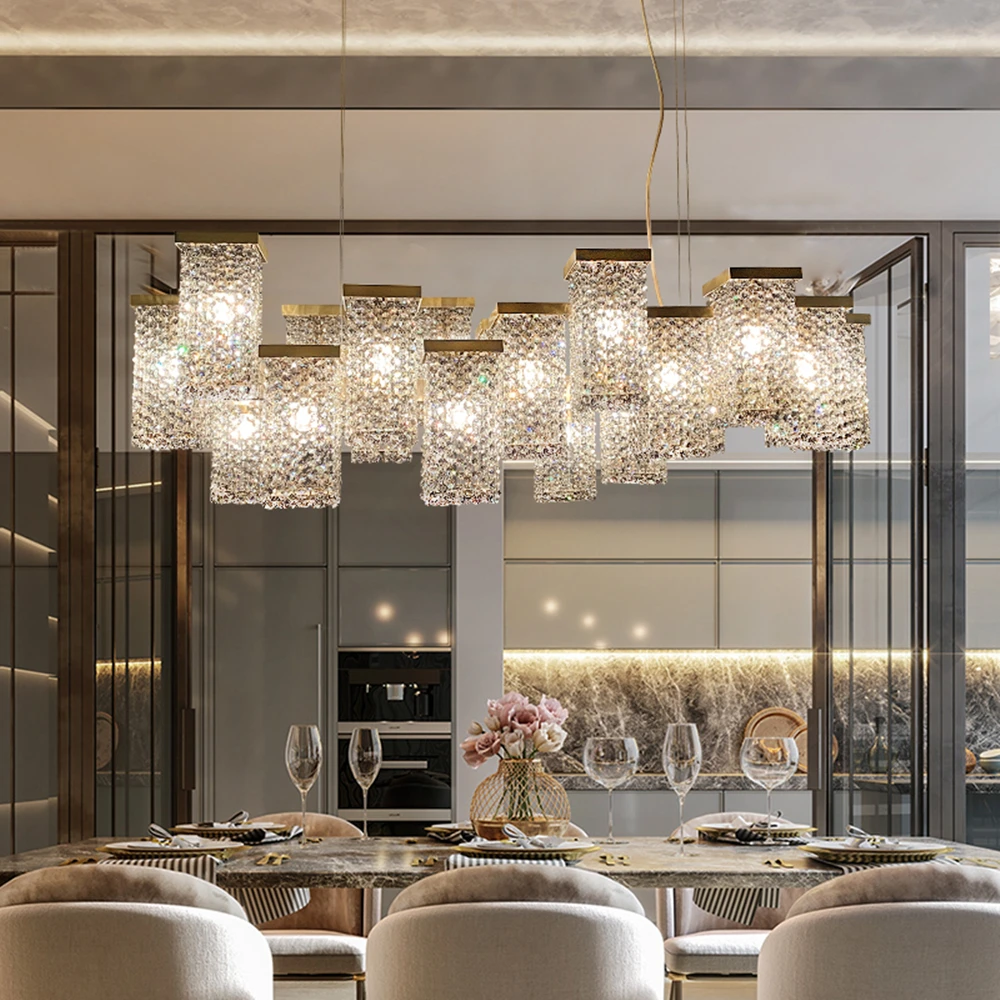 2024 New Modern Three-dimensional Crystal Chandelier Bar Lighting Island Luster Hotel Restaurant Decor Rectangular Hanging Light
2024 New Modern Three-dimensional Crystal Chandelier Bar Lighting Island Luster Hotel Restaurant Decor Rectangular Hanging Light