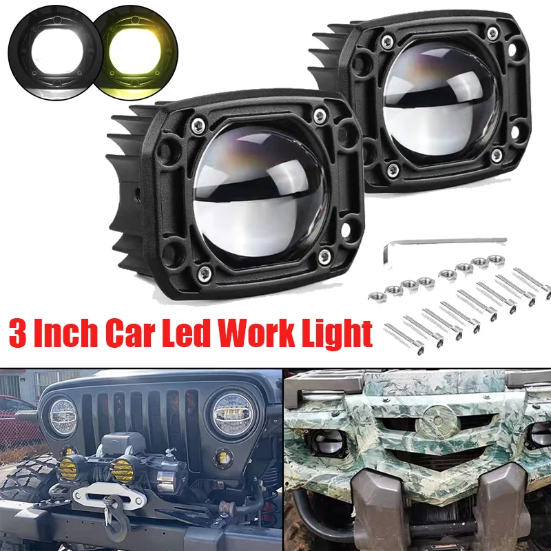 3 Inch Car Led Work Spotlights 24V 12V Car DRL Lights LED 6000K/3500K Fog Lens Moto Spotlight For Jeep Wrangler Off Road 4x4
3 Inch Car Led Work Spotlights 24V 12V Car DRL Lights LED 6000K/3500K Fog Lens Moto Spotlight For Jeep Wrangler Off Road 4x4