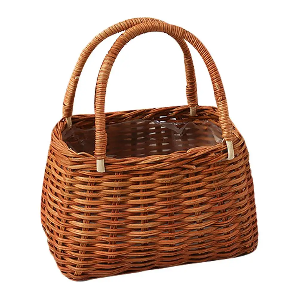 Water Proof Flower Basket Woven Baskets Wedding Flowers Container Grass Bridal Creative
Water Proof Flower Basket Woven Baskets Wedding Flowers Container Grass Bridal Creative
