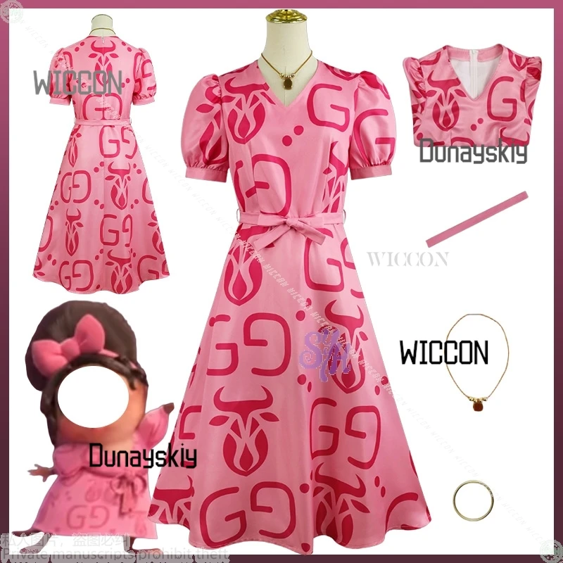 Frruu Frruuu Daughter Косплей Фильм 2, аниме-костюм, розовое платье с милым узором, кавайное милое платье Лолиты на Хэллоуин 
Frruu Frruuu Daughter Косплей Фильм 2, аниме-костюм, розовое платье с милым узором, кавайное милое платье Лолиты на Хэллоуин