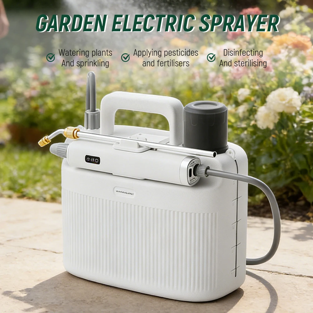5L Garden Electric Sprayer for Pesticide Spray Watering Flower 2200mAh Lithium Battery Electric Mini Atomization Sprayer
5L Garden Electric Sprayer for Pesticide Spray Watering Flower 2200mAh Lithium Battery Electric Mini Atomization Sprayer