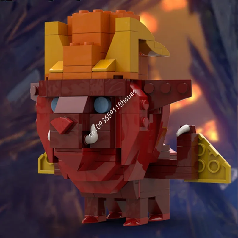 Набор из 199 деталей MOC Teostra Monster Hunter Brickheadz: Модульный конструктор для сборки, развивающие кирпичики, детские игрушки, рождественские подарки
Набор из 199 деталей MOC Teostra Monster Hunter Brickheadz: Модульный конструктор для сборки, развивающие кирпичики, детские игрушки, рождественские подарки