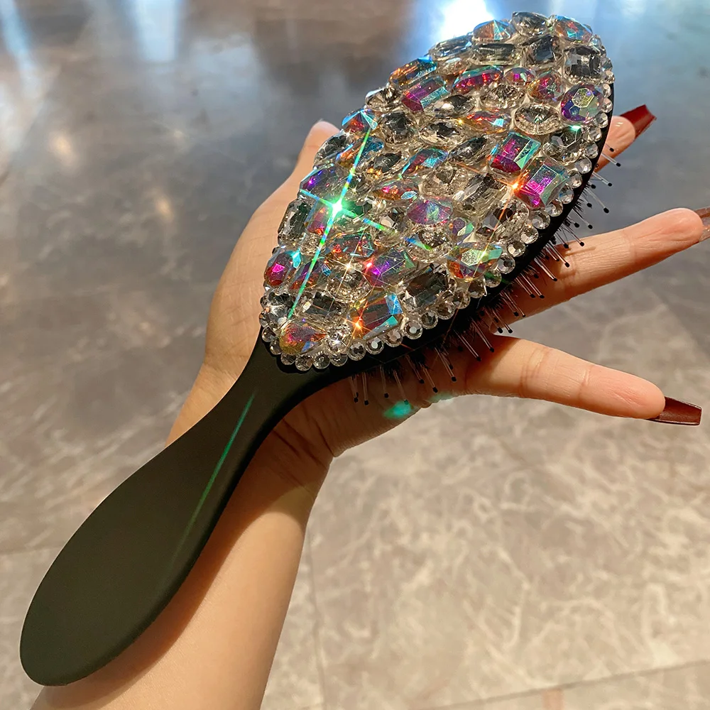 Bling Diamond Airbag Comb Portable Massage Hair Comb Long Handle Air Cushion Comb Hairdressing Modeling Design Fluffy Hair Tool
Bling Diamond Airbag Comb Portable Massage Hair Comb Long Handle Air Cushion Comb Hairdressing Modeling Design Fluffy Hair Tool