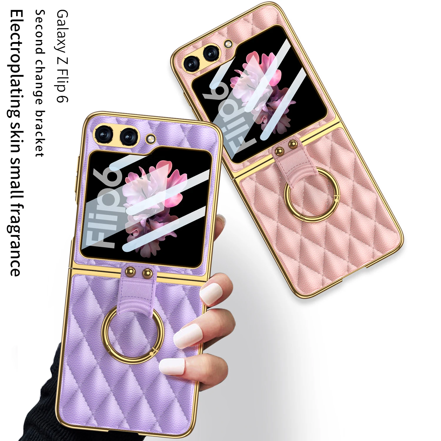 Luxury Plaid Phone Case for Samsung Z Flip 6 5 4 3 5G Case with Ring Shockproof Cover for Galaxy Z Flip6 Flip5 Case with Glass
Luxury Plaid Phone Case for Samsung Z Flip 6 5 4 3 5G Case with Ring Shockproof Cover for Galaxy Z Flip6 Flip5 Case with Glass