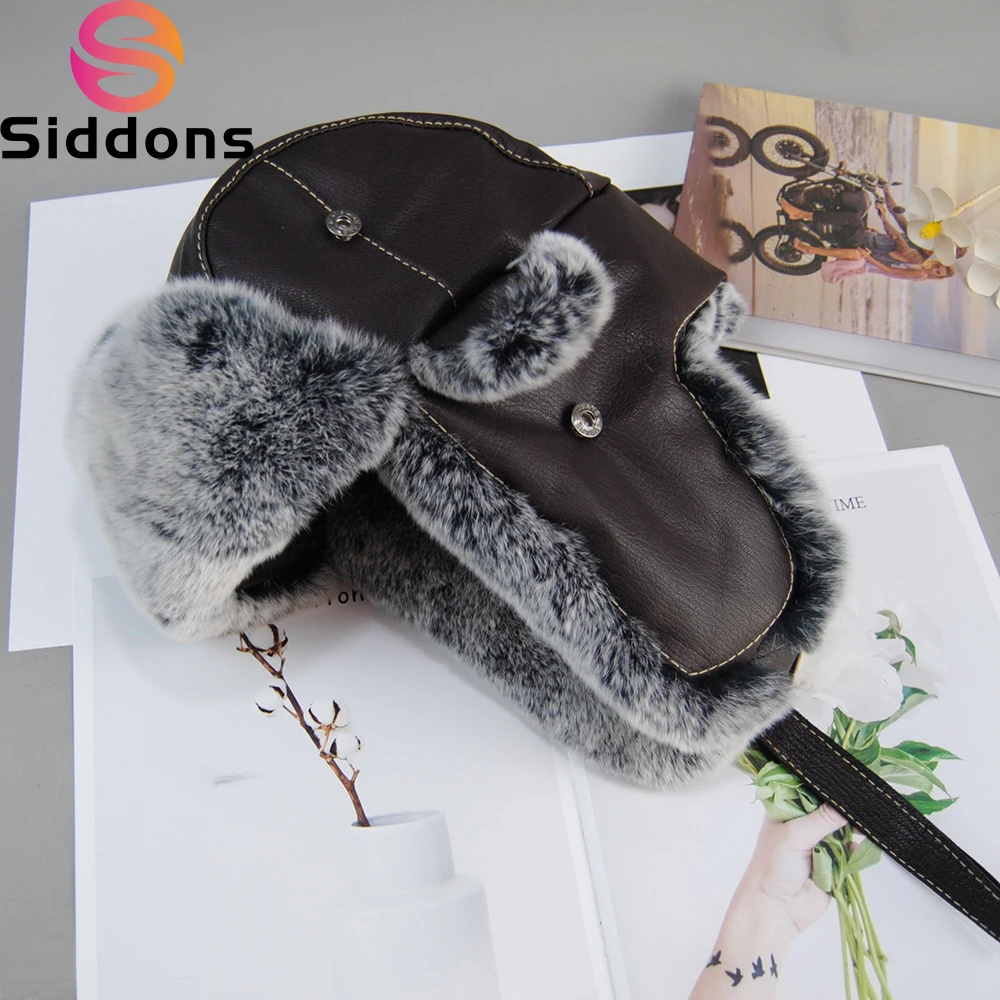 Hot 2024 New Style Real Rex Rabbit Fur Bomber Hats Outdoor Winter Warm Unisex Russian Ushanka Hat With Ear Flap Rabbit Fur Cap
Hot 2024 New Style Real Rex Rabbit Fur Bomber Hats Outdoor Winter Warm Unisex Russian Ushanka Hat With Ear Flap Rabbit Fur Cap