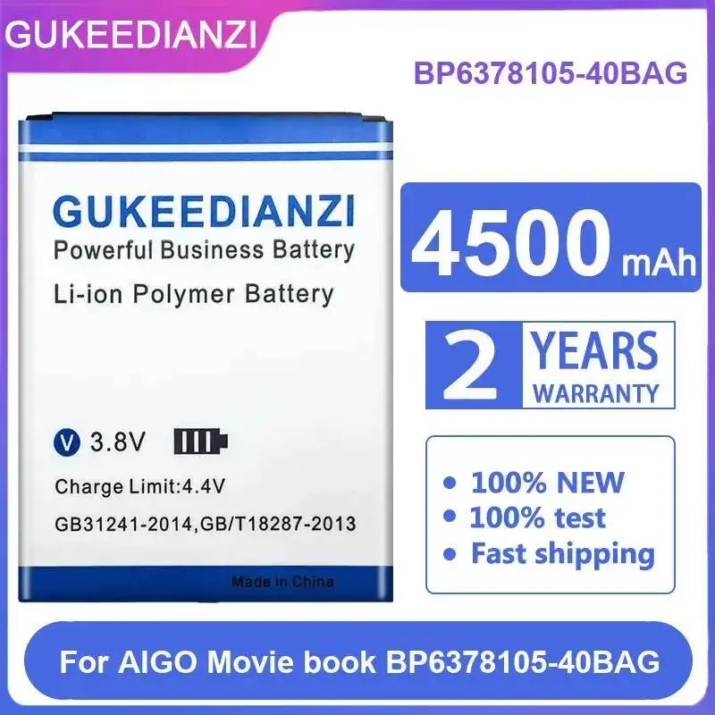 Высокая емкость для Aigo Movie Book BP6378105-40BAG Сменный аккумулятор премиум-класса 4500 мАч
Высокая емкость для Aigo Movie Book BP6378105-40BAG Сменный аккумулятор премиум-класса 4500 мАч