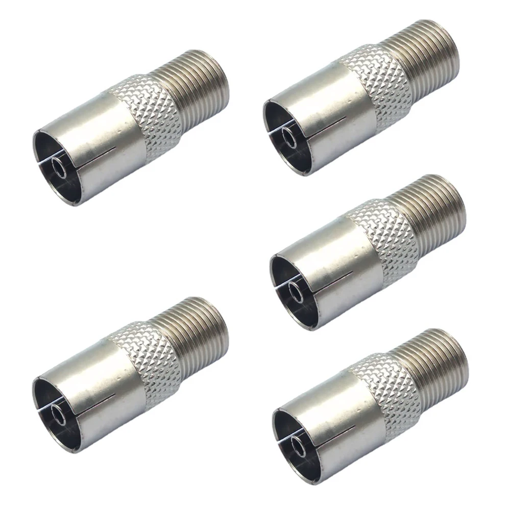5Pcs F Type Female Plug to PAL Female Jack Straight RF Coaxial Adapter F-type To TV Connector Nickel Plated Female Connector
5Pcs F Type Female Plug to PAL Female Jack Straight RF Coaxial Adapter F-type To TV Connector Nickel Plated Female Connector