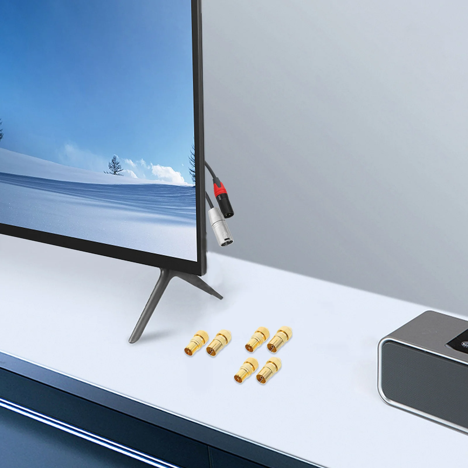 8Pcs Male Plug 9.5mm Cable Adapter Head for Custom Cable Antenna Connector Set Improved Signal Transmission
8Pcs Male Plug 9.5mm Cable Adapter Head for Custom Cable Antenna Connector Set Improved Signal Transmission