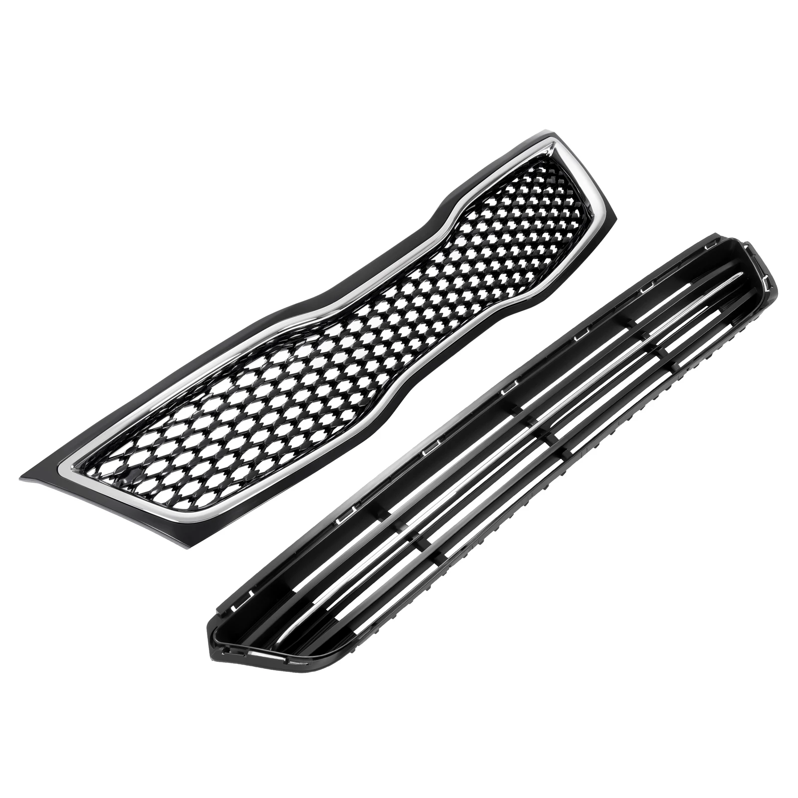 Front Upper & Lower Bumper Grille Black w/Chrome Grill For Kia Optima 2014 2015
Front Upper & Lower Bumper Grille Black w/Chrome Grill For Kia Optima 2014 2015