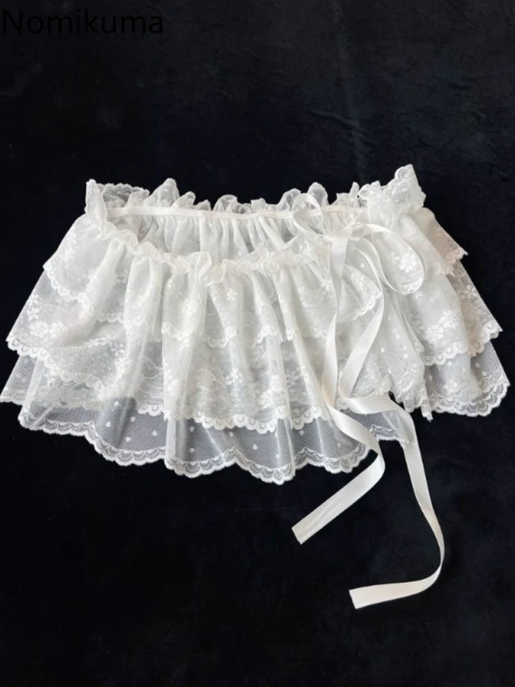Korean Women Skirt 2025 Faldas Mujer De Moda Lace Bandage Jupe Fashion Summer Saia Ruffles See Through Sweet Mini Skirts 63e806
Korean Women Skirt 2025 Faldas Mujer De Moda Lace Bandage Jupe Fashion Summer Saia Ruffles See Through Sweet Mini Skirts 63e806
