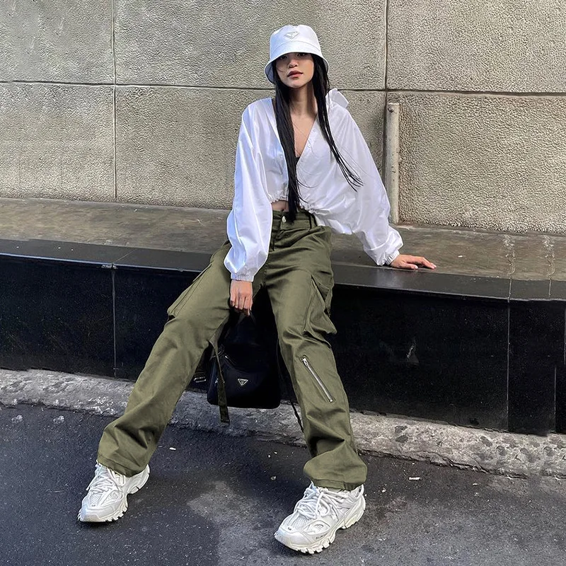 Temperament Wide Leg Drawstring Black Cargo Pants Unisex Straight Baggy Casual Overalls Men's Streetwear Loose Oversized Trouser
Temperament Wide Leg Drawstring Black Cargo Pants Unisex Straight Baggy Casual Overalls Men's Streetwear Loose Oversized Trouser