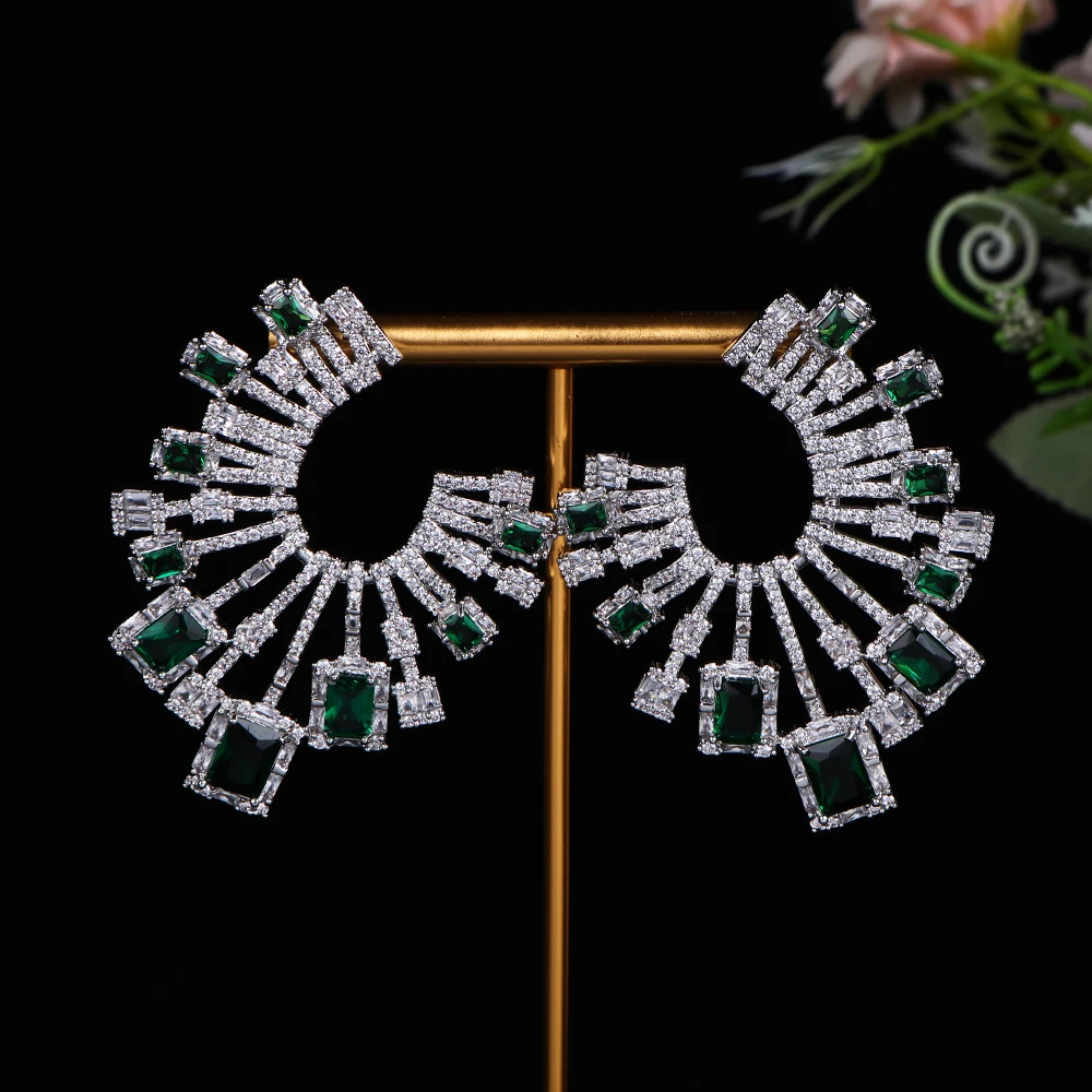 Luxury and fashionable half round Earrings For Women Wedding Geometric Earring Female Fashion Jewelry Gift E1659
Luxury and fashionable half round Earrings For Women Wedding Geometric Earring Female Fashion Jewelry Gift E1659