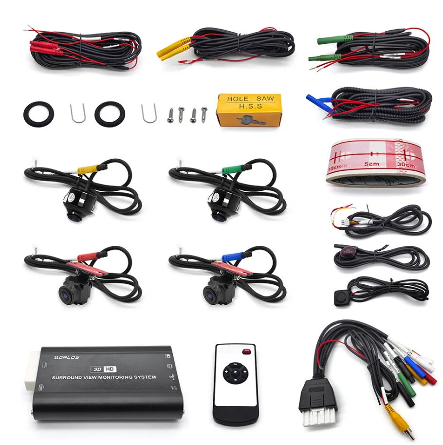 Newest HD 3D 360 Surround View System Driving Support Bird View Panorama System 4 Car Camera 1080P DVR G-Sensor
Newest HD 3D 360 Surround View System Driving Support Bird View Panorama System 4 Car Camera 1080P DVR G-Sensor