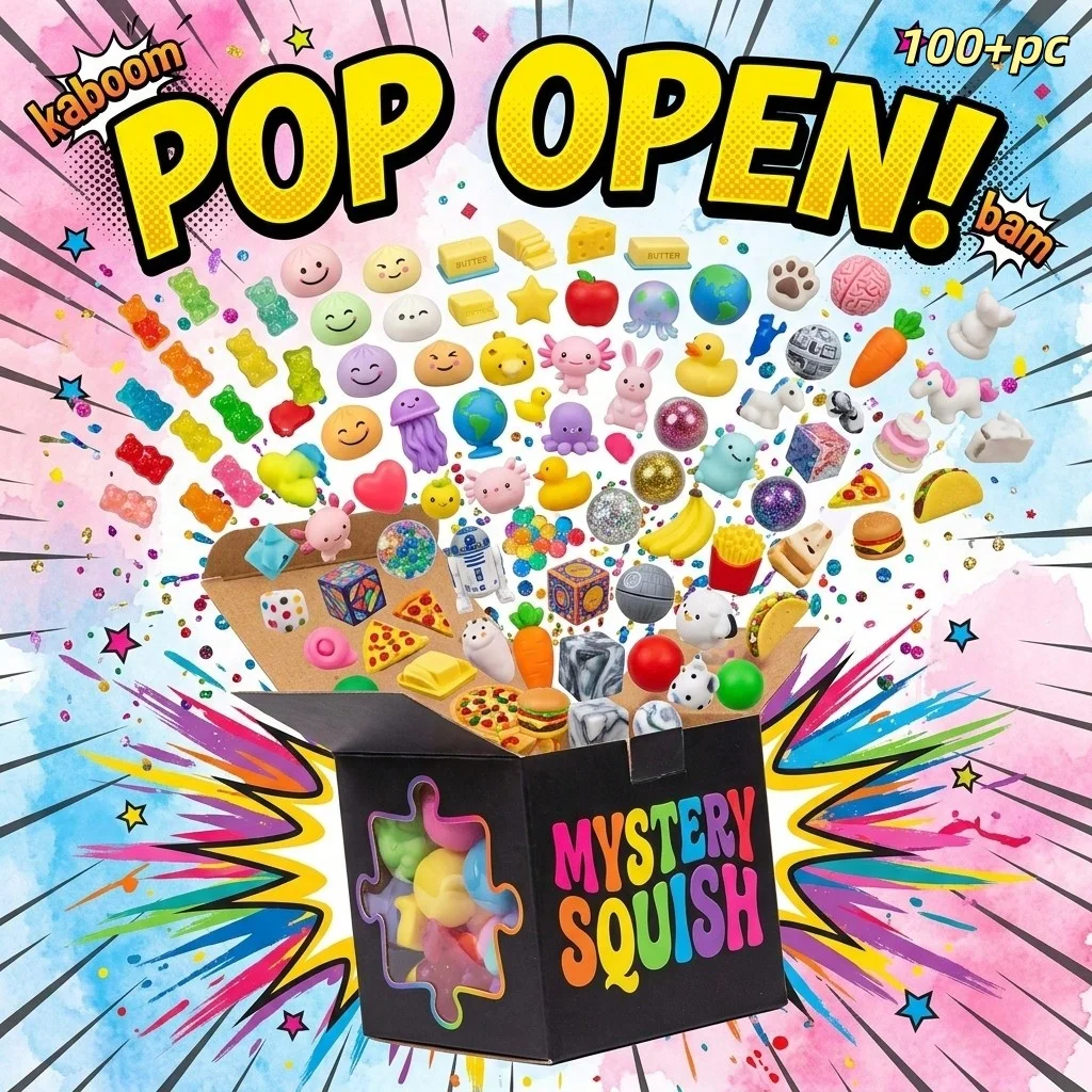 2026 New Ne EDoh Mystery Box - Delightful Snack & Jellyfish Squishies, Funky Swirl & Fluffy Stress Balls, Cheerful Sensory Toys For Everyday Fun, Ideal Birthday Party Favors
2026 New Ne EDoh Mystery Box - Delightful Snack & Jellyfish Squishies, Funky Swirl & Fluffy Stress Balls, Cheerful Sensory Toys For Everyday Fun, Ideal Birthday Party Favors