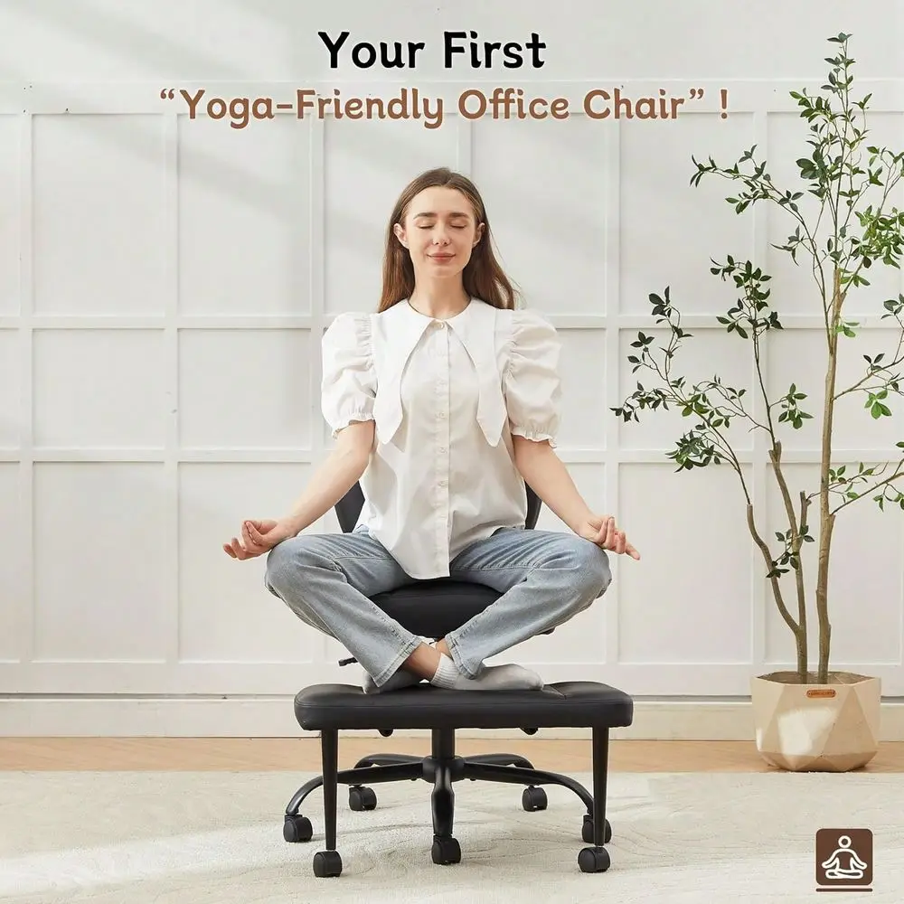 Criss Cross Legged Office Chair, ADHD Chair, 360 Swivel Meditation Kneeling Chair With Wheels, Adjustable Footrest, Bigger Wide
Criss Cross Legged Office Chair, ADHD Chair, 360 Swivel Meditation Kneeling Chair With Wheels, Adjustable Footrest, Bigger Wide