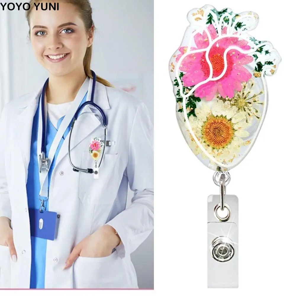 Stretchable Heart Badge Clip Fall-proof High Resilience Daisies Pattern Badge Clip ID Card Clips Chest Card Nurse Badge Holder
Stretchable Heart Badge Clip Fall-proof High Resilience Daisies Pattern Badge Clip ID Card Clips Chest Card Nurse Badge Holder
