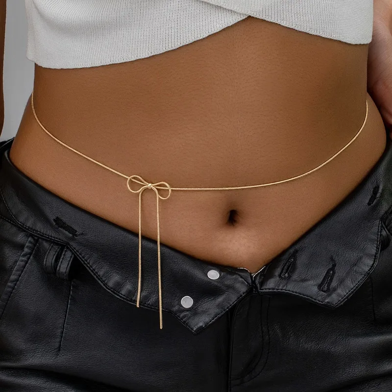 Simple New Fashion Belly Chain Bow Lace Up 2024 Summer Beach Sexy Women Belly Body Jewelry Vacation Party Bikini Accessories
Simple New Fashion Belly Chain Bow Lace Up 2024 Summer Beach Sexy Women Belly Body Jewelry Vacation Party Bikini Accessories