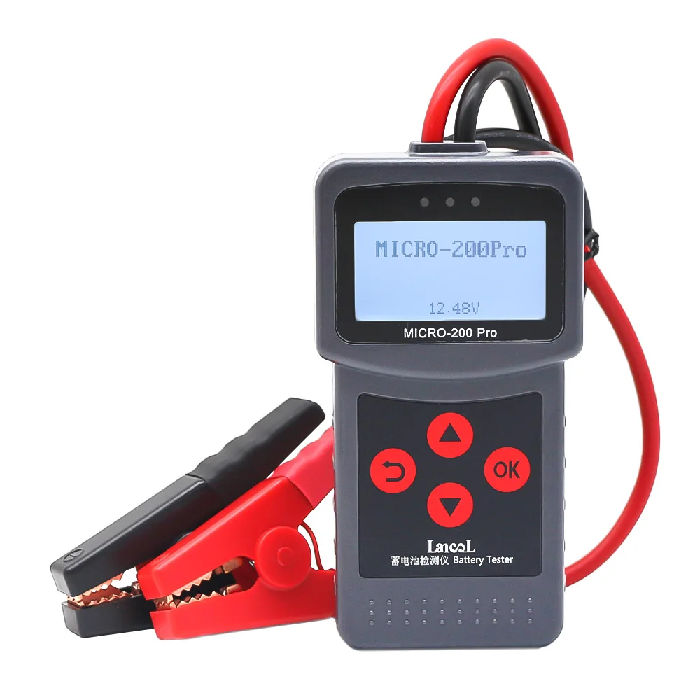 Micro-200 pro Automobile Battery Tester with Small Clamp Motorcycle Internal Resistance Life Analyzing Tool
Micro-200 pro Automobile Battery Tester with Small Clamp Motorcycle Internal Resistance Life Analyzing Tool