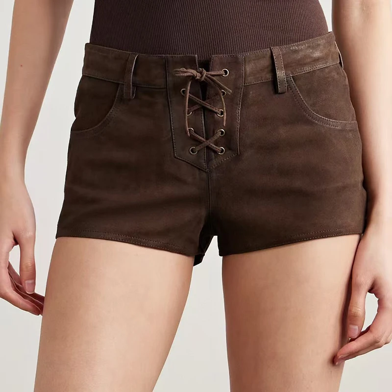 Women's Fleece Shorts, Lace-Up Low Waist Short Pants, Fashion Sexy Slim Slim, Belt Decoration Shorts, High Quality, Spring, New,
Women's Fleece Shorts, Lace-Up Low Waist Short Pants, Fashion Sexy Slim Slim, Belt Decoration Shorts, High Quality, Spring, New,