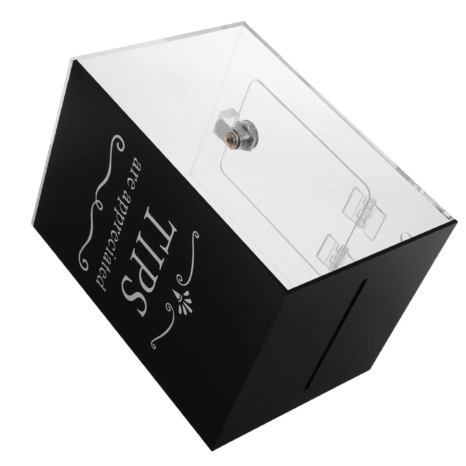 Acrylic Tip Box Transparent Lock Container for Bars Restaurants Collecting Tips Donation Suggestion Box
Acrylic Tip Box Transparent Lock Container for Bars Restaurants Collecting Tips Donation Suggestion Box