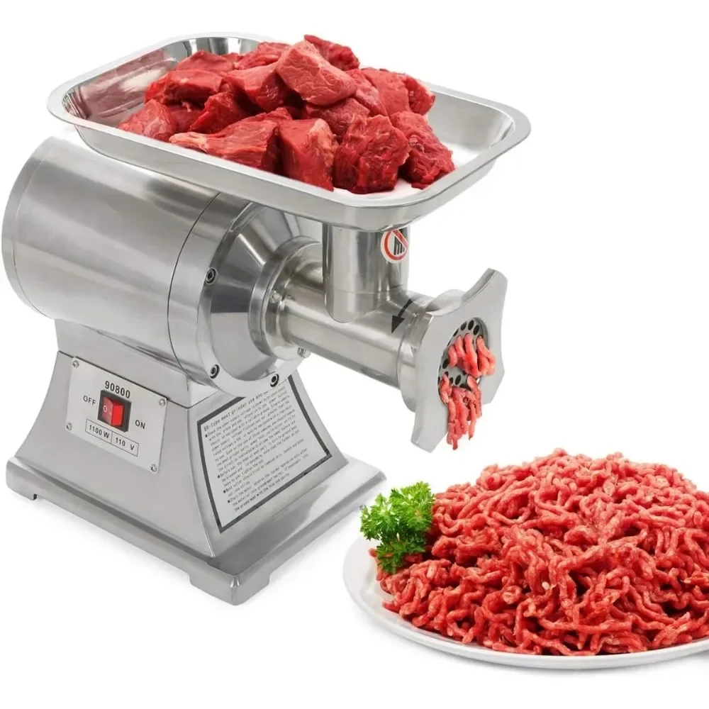 Commercial Meat Grinder, 550LB/h 1100W Electric Meat Mincer, ETL Approved Heavy Duty Industrial Meat Mincer Machine
Commercial Meat Grinder, 550LB/h 1100W Electric Meat Mincer, ETL Approved Heavy Duty Industrial Meat Mincer Machine