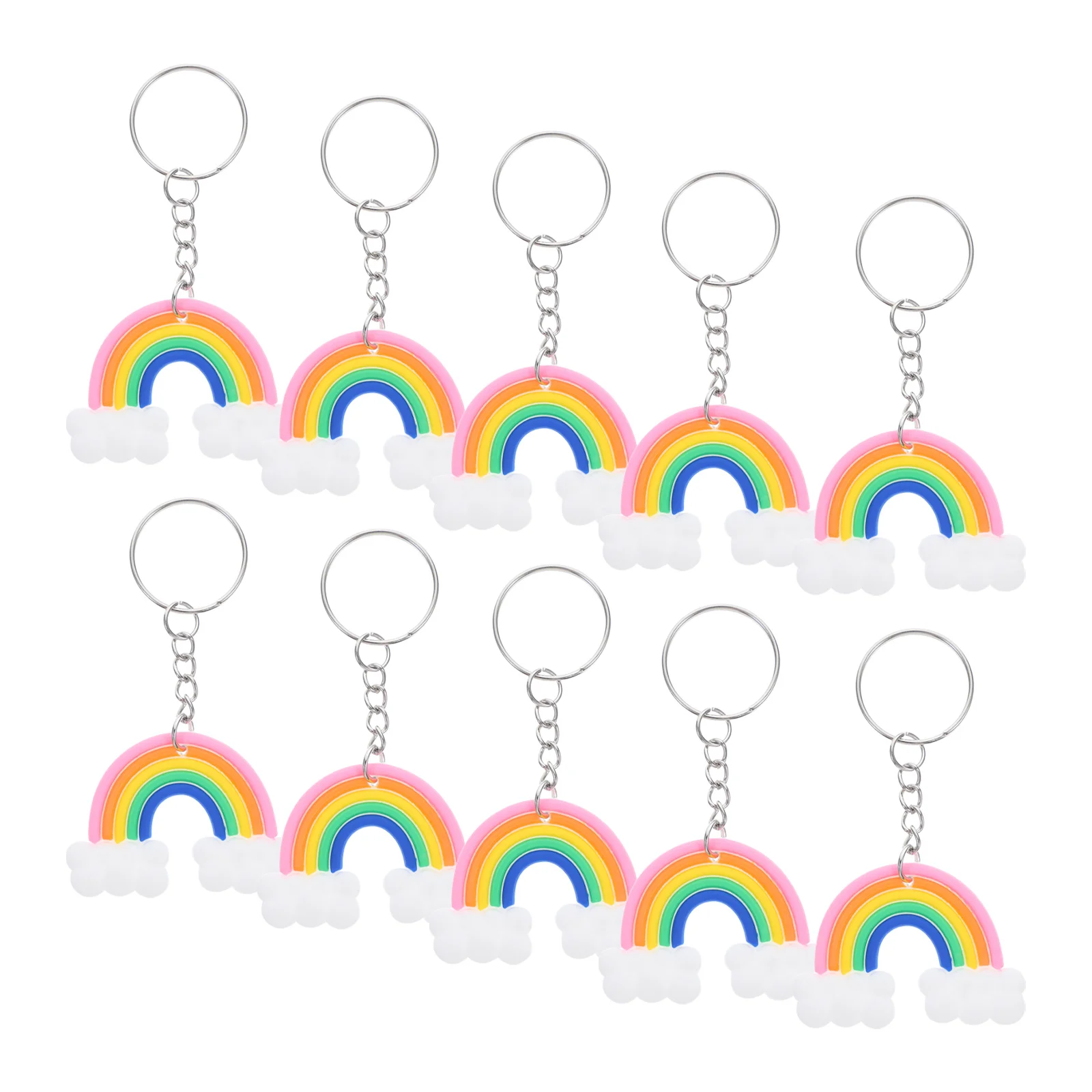 10 Pcs Gifts Rainbow Keychain of The Lid Backpack Hanging Pendant Silica Gel Baby
10 Pcs Gifts Rainbow Keychain of The Lid Backpack Hanging Pendant Silica Gel Baby