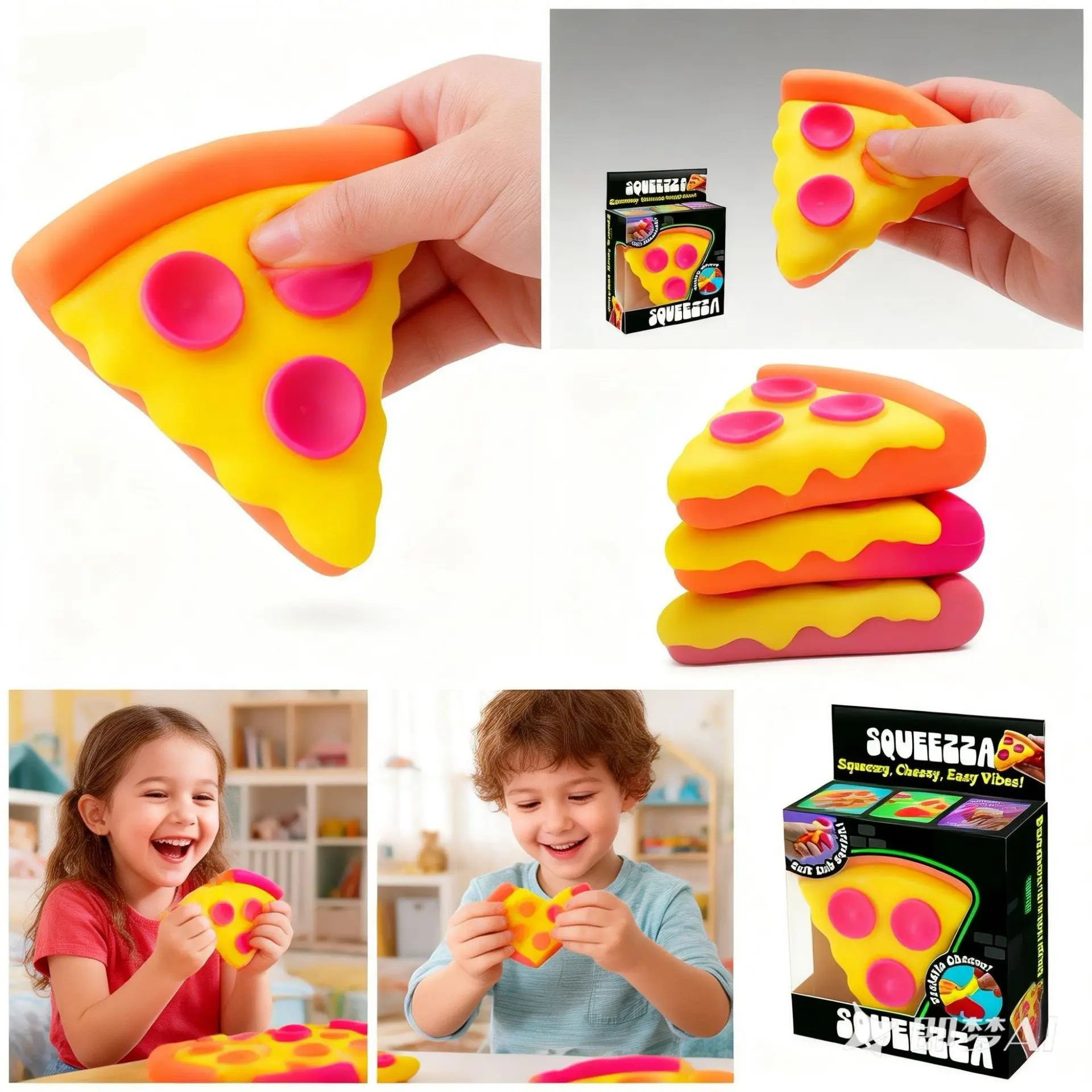 Schylling Needoh pizza Sensory Fidget Cube Stress Relief Squishy Cube Anti-Anxiety Squeeze Object For Focus ADHD Population
Schylling Needoh pizza Sensory Fidget Cube Stress Relief Squishy Cube Anti-Anxiety Squeeze Object For Focus ADHD Population