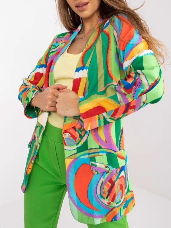 Женский костюм с узором, повседневный, из тонкой ткани, весенняя коллекция, модная женская верхняя одежда
Женский костюм с узором, повседневный, из тонкой ткани, весенняя коллекция, модная женская верхняя одежда