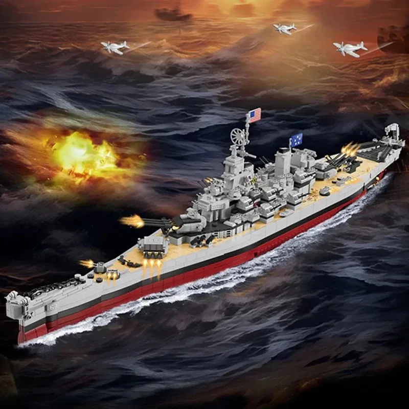 Missouri Battleship Building Blocks Set US Warships Cruiser Ship Model Bricks Kit Collection Display Creative Toys Adult Gifts
Missouri Battleship Building Blocks Set US Warships Cruiser Ship Model Bricks Kit Collection Display Creative Toys Adult Gifts