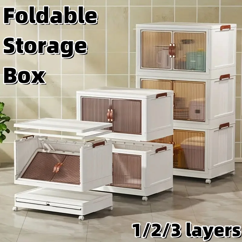 1/2/3 Layer Household Foldable Large Storage Cabinet Bedroom Kitchen Bathroom Universal Installation Free Plastic Cabinet
1/2/3 Layer Household Foldable Large Storage Cabinet Bedroom Kitchen Bathroom Universal Installation Free Plastic Cabinet