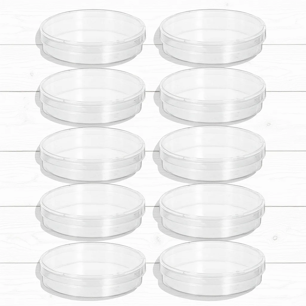 10Pcs Petri Plates Clear Lid High Strength Laboratory Culture Dishes Heat Resistant for Science Research Chemistry
10Pcs Petri Plates Clear Lid High Strength Laboratory Culture Dishes Heat Resistant for Science Research Chemistry