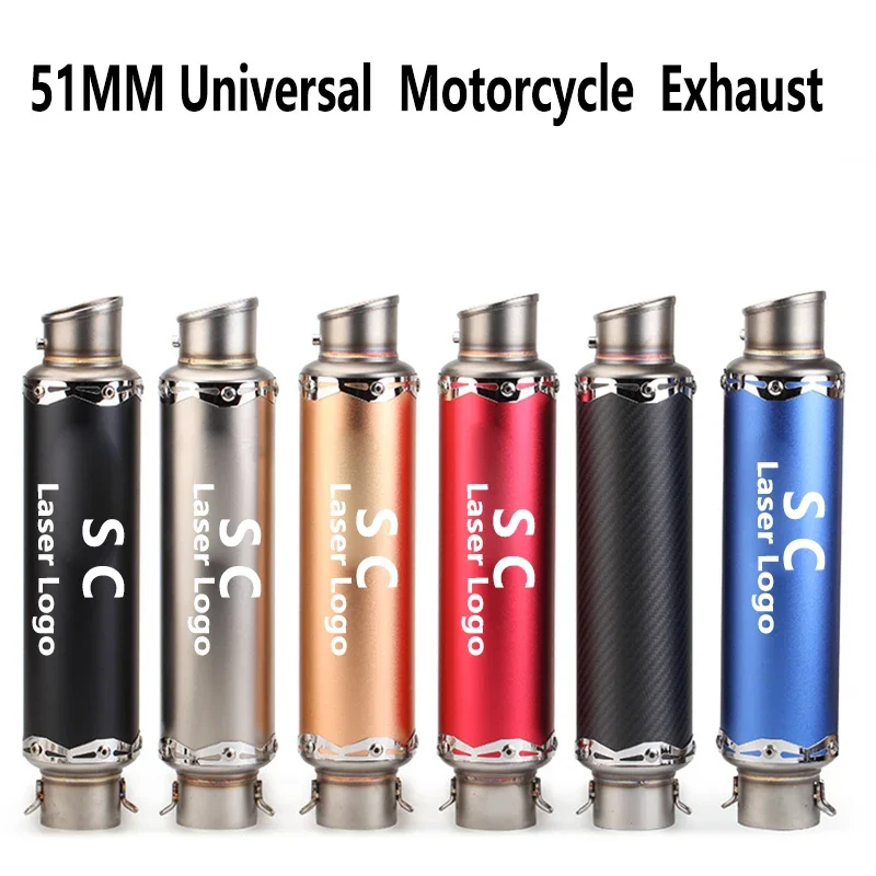 51MM Universal Stainless Steel Carbon Fiber Motorcycle sc Exhaust Muffler for Racing Motorcycle Profession Modify Accessories
51MM Universal Stainless Steel Carbon Fiber Motorcycle sc Exhaust Muffler for Racing Motorcycle Profession Modify Accessories